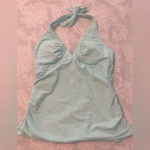 Athleta shirred halter tankini top